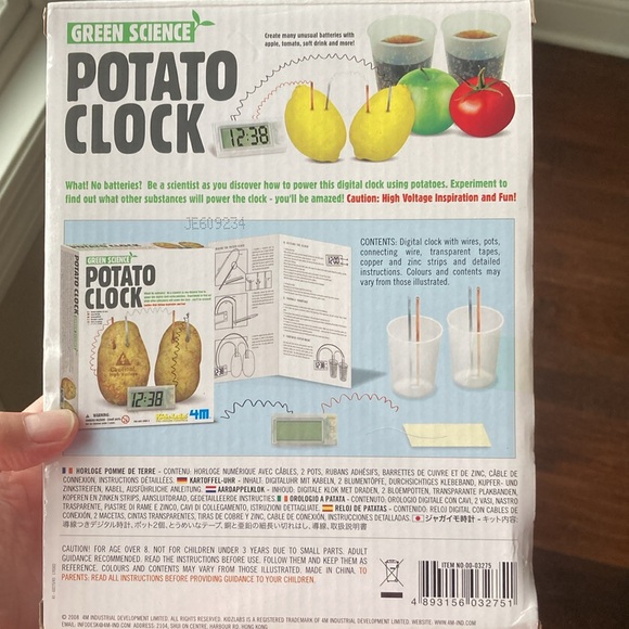Educational science potato clock - Picture 2 of 2